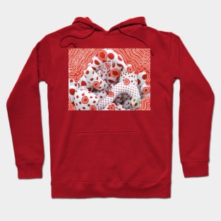 Red Dots and Stripes Hoodie